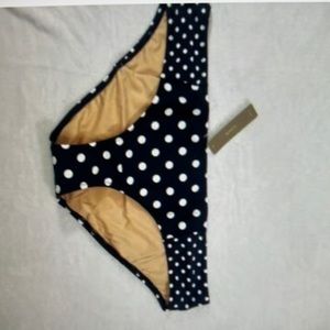 J. Crew Bikini Bottom in Navy Stripe M